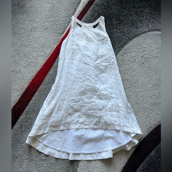 Banana Republic White Linen Tulip Hem Shift Dress - Picture 1 of 5